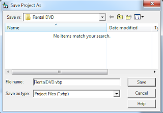 Membuat Project Baru Aplikasi Rental DVD VB 6.0