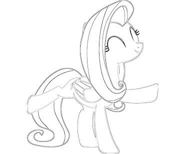 #11 Fluttershy Coloring Page