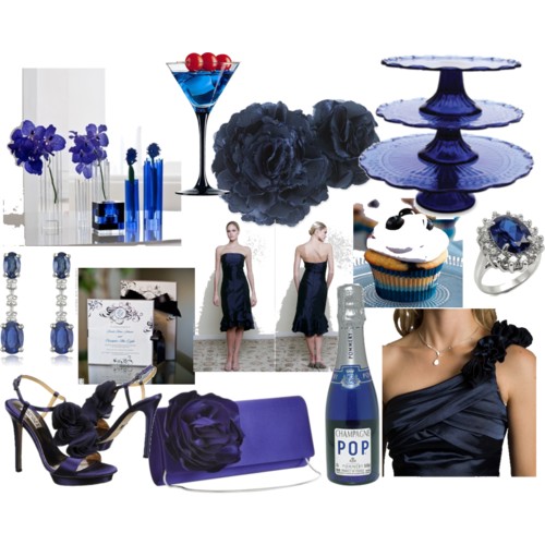 Try out these beautiful ideas for sapphire blue September weddings