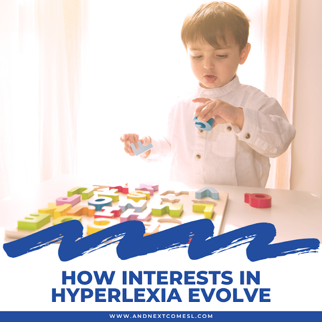 How interests in hyperlexia evolve and change