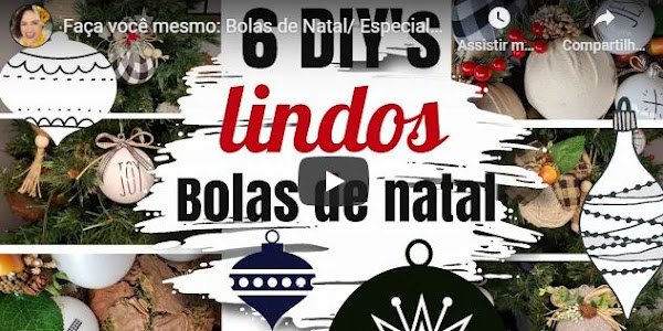 6 Diy Lindos de Artesanato com Bolas de Natal