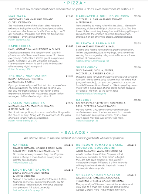 Gino D'Acampo Newcastle Restaurant Menus and Prices