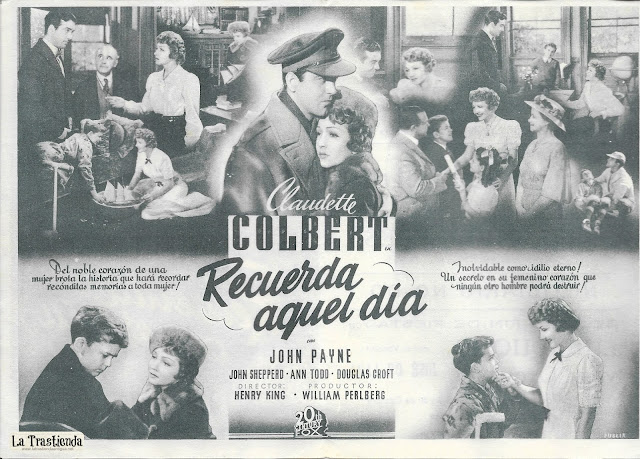 Recuerda aquel Día - Programa de Cine - Claudette Colbert - John Payne