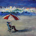 Beach Day Acrylic Paintings by Arizona Artist Amy Whitehouse