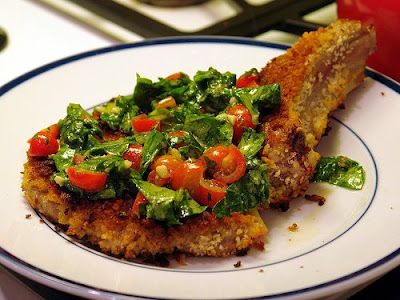 Veal milanesa