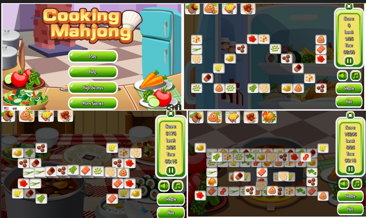 Mahjong Cook 🕹️ Jogue no CrazyGames