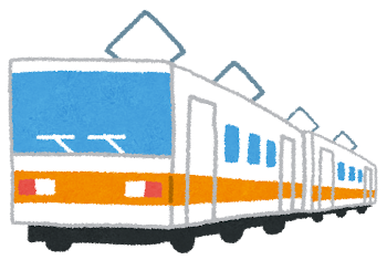 電車のイラスト「オレンジライン」