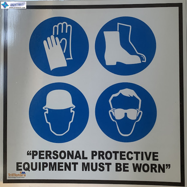 GI Sheet Reflective PPE Signage