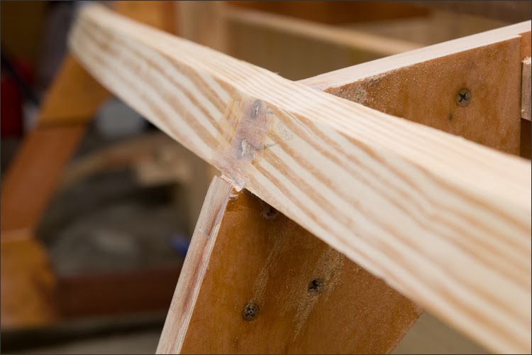 Michael's Boatbuilding Blog: New plywood &amp; more chine fixes.