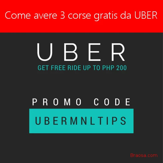 Come avere codici promo UBER e viaggiare gratis