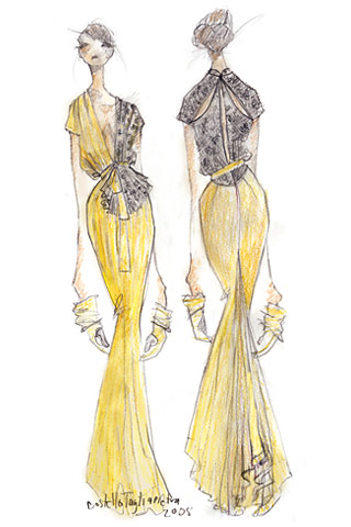 designer dresses sketches. dress designs sketches.