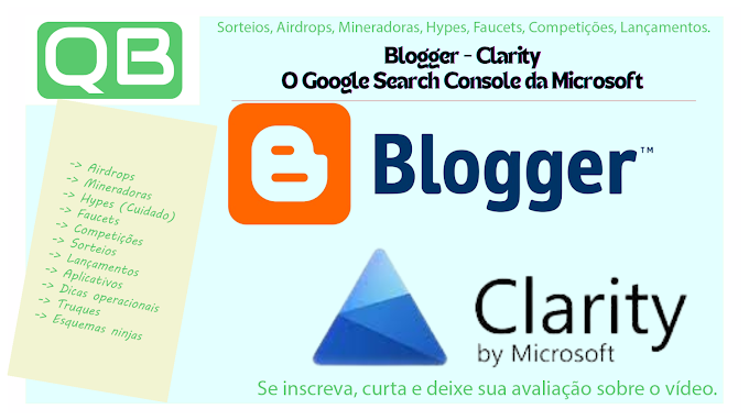 Blogger - Clarity - O Google Search Console da Microsoft