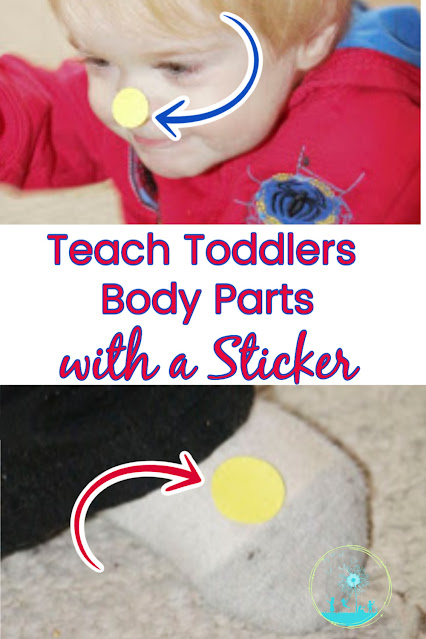 Teach Toddlers Parts of the Body with a Sticker