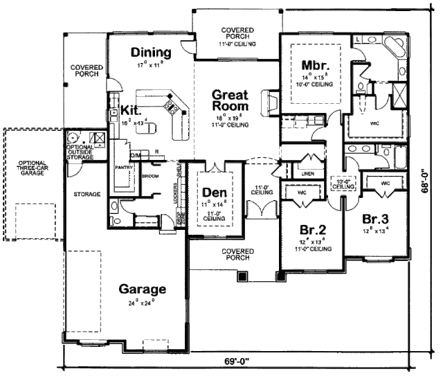 denah dan desain Rumah Ala Eropa Minimalis