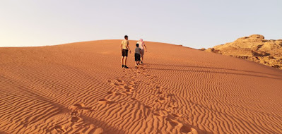 Wadi Rum, duna de arena roja.