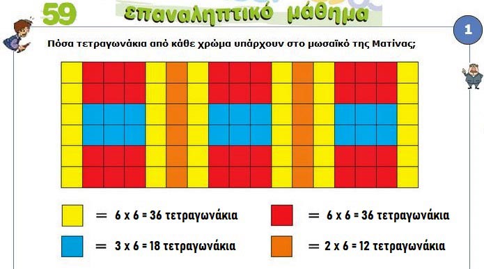 Κεφ. 59ο: Επαναληπτικό μάθημα - Μαθηματικά Γ' Δημοτικού - by https://idaskalos.blogspot.gr