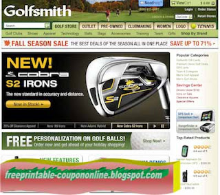 Free Printable Golfsmith Coupons