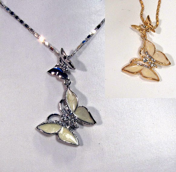 Gold Butterfly Necklace beautiful and attractive