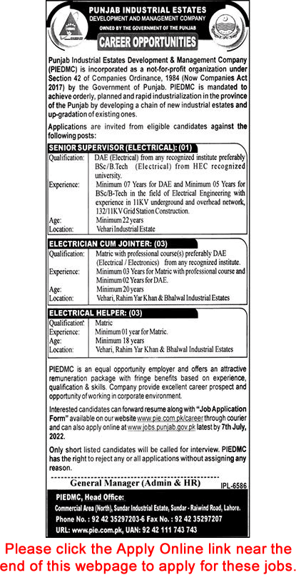 Punjab-Industrial-Estates-Development-and-Management-Company-Jobs-2022-June-PIEDMC