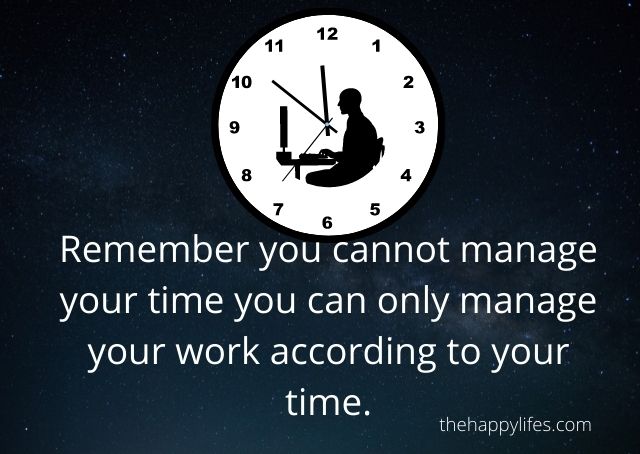 Importance of time management in life