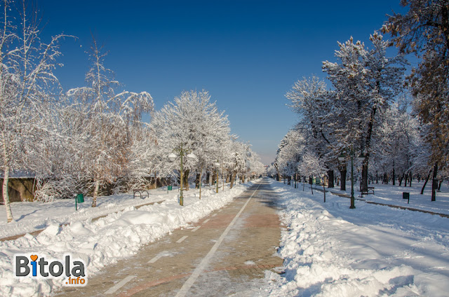 City Park, Bitola, Macedonia - 27.01.2019