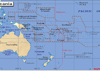 Oceania Mapa Fisico Politico