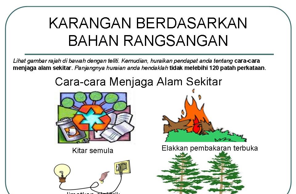 Contoh Soalan Karangan Alam Sekitar - Mengapa u