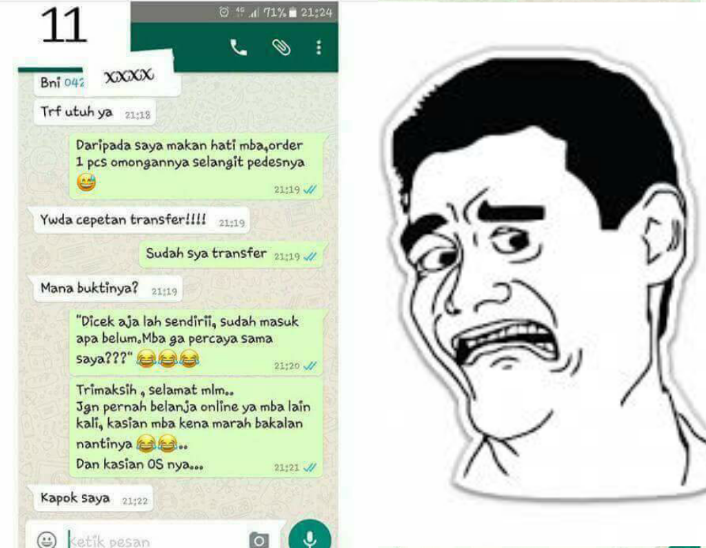 Chat Pelanggan Penjual Olshop Ini Kebangetanbikin Greget