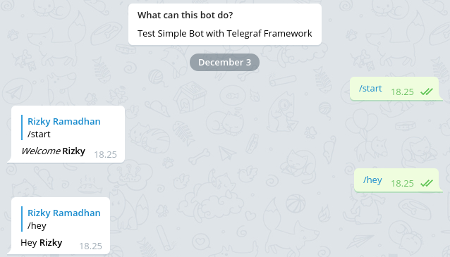 Membuat Bot Telegram dengan Framework Telegraf