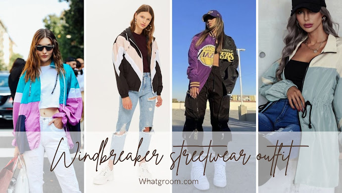 Windbreaker streetwear outfit