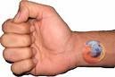 mozilla firefox hand tattoo picture