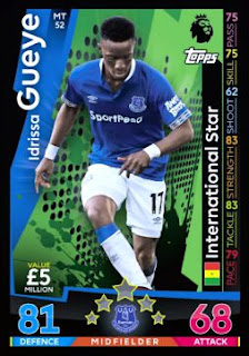 Match Attax 2018-2019 Everton Premier League