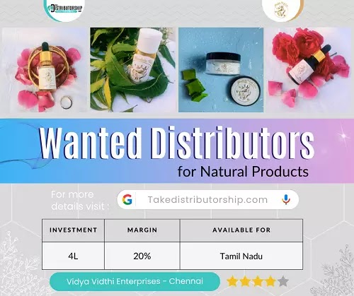 Wanted Distributors for Natural Products