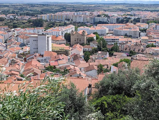 View from Miradouro de São Gens in Castelo Branco Portugal