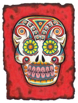 day of dead skull. day of the dead skull drawing.