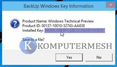 Cara Melihat Product Key Windows 10 Yang Sudah Terinstall