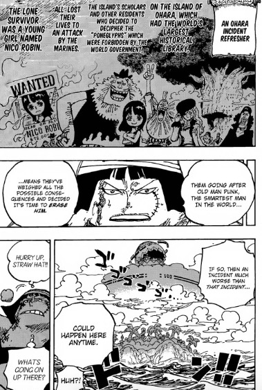 One Piece 1077 Spoiler Reddit: There's a Connection Between Aokiji and Ohara?