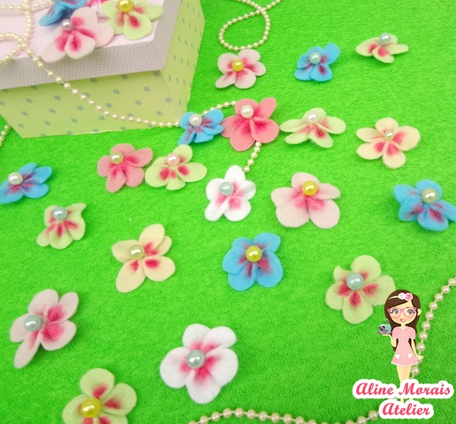 flores de feltro