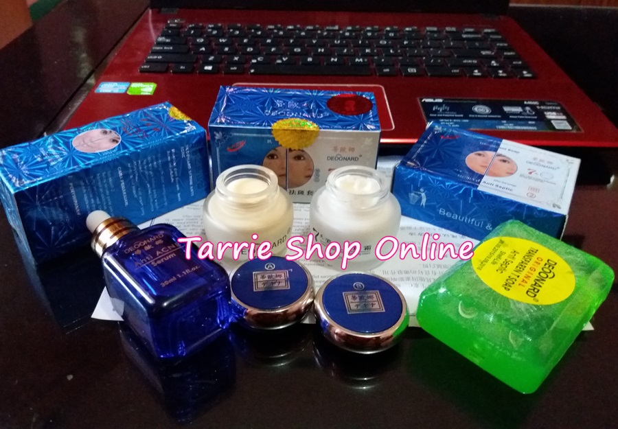 Paket Deoonard 7 Days Small Siang Malam Sabun Hijau Serum Acne