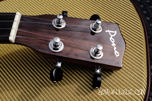 Pono ACD Ukulele headstock