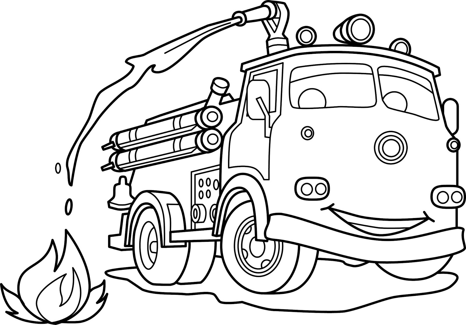 Mewarnai Mobil Damkar GAMBAR MEWARNAI HD Mewarnai Mobil Damkar GAMBAR MEWARNAI HD
