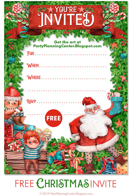 free Christmas party invitation templates