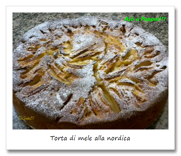 Fotografia della torta di mele alla nordica