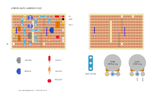LEMON AMPS HAMMER FUZZ - VERO LAYOUT