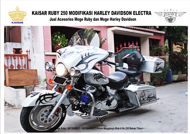 CLASSIC BIKERS SHOP HASIL MODIFIKASI MOTOR KAISAR RUBY 