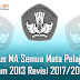 Silabus Ma Semua Mata Pelajaran Kurikulum 2013 Revisi 2017/2018/2019