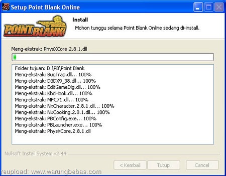 Cara Install Game Point Blank di Komputer PC atau Laptop