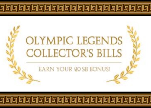 Swagbucks Olympic Legends Collector's Bills