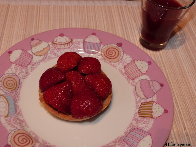 Tarte fraise rhubarbe inspirée de Philippe Conticini