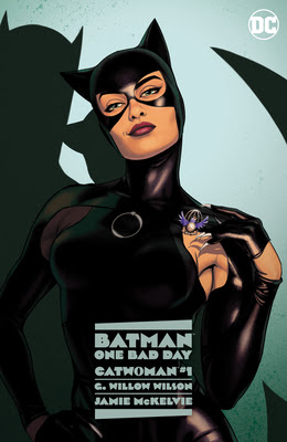 book cover of superhero graphic novel Batman One Bad Day Catwoman by G. Willow Wilson